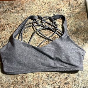 Women’s grey Lululemon sport bra
